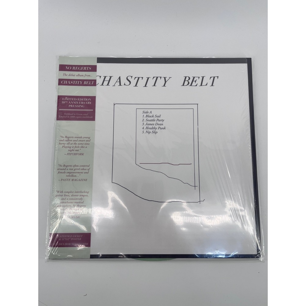 Chastity Belt No Regerts 10th Anniversary Oxblood in Green Vinyl LP Limited 1000